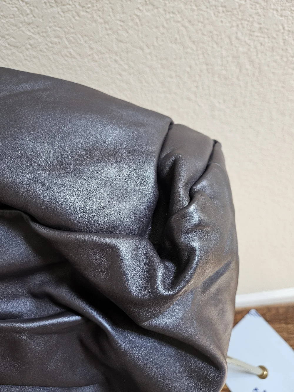 Bottega Veneta Dark Brown Gathered Shoulder Hobo